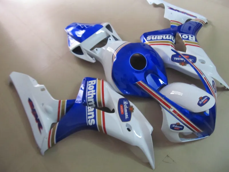 Injection molding top selling fairing kit for HONDA CBR1000RR 06 07 white blue fairings set CBR1000RR 2006 2007 OT13