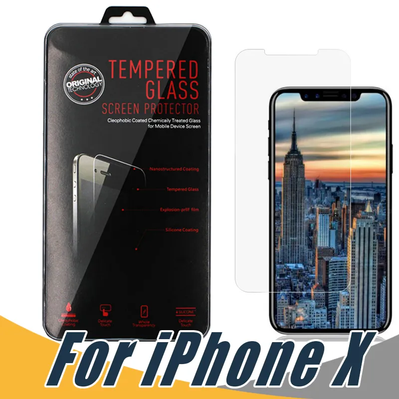 iPhone tela de vidro temperado Protector Anti-Shatter Film Para 11 Pro Max XR XS 8 7 6Plus