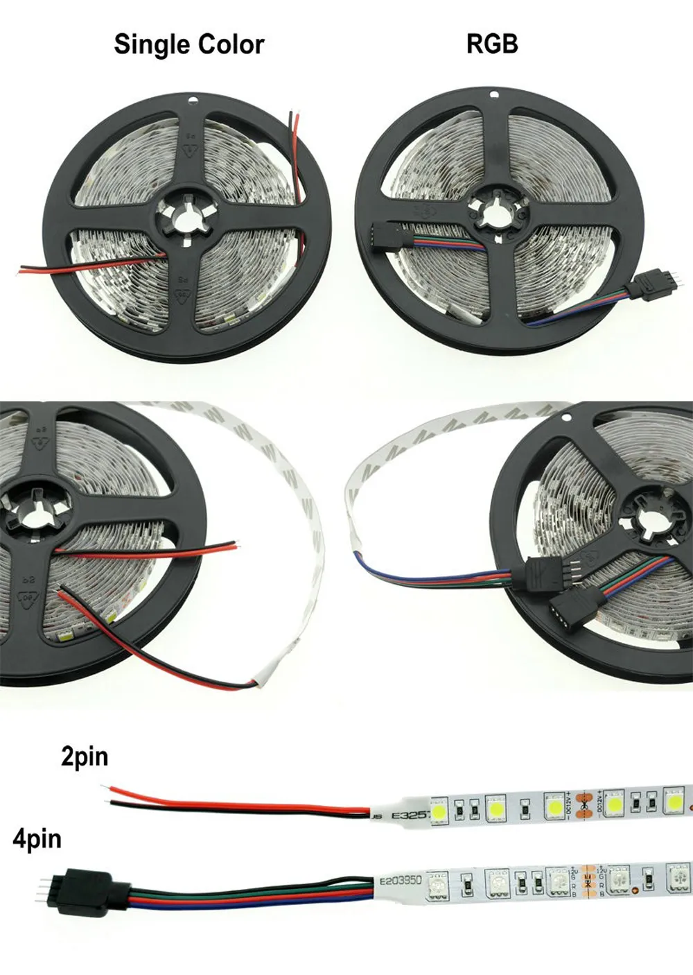 Paski LED 5050 5630 DC12V Elastyczne 60LELS/M IP20 IP65 Wodoodporny 16,4 stopy biały czerwony zielony zielony pasek dekoracji