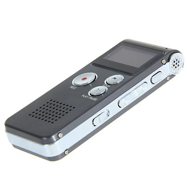 휴대용 LCD 화면 미니 디지털 보이스 레코더 8 기가 바이트 디지털 보이스 레코더 전화 오디오 레코더 MP3 플레이어 딕 터폰 소매 상자