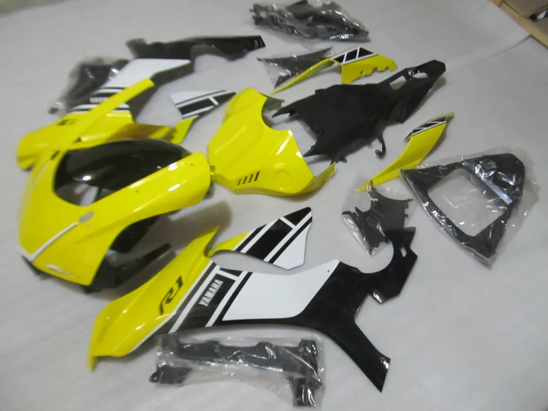 Injectie Mold Hoogwaardige Fairing Kit voor Yamaha YZF R1 09 10 11-14 Geel Black Backings Set YZF R1 2009-2014 OY20