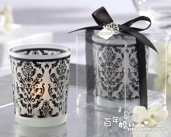 Lace Pattern Candle Holders Wedding Favors Glass Tea Light Candlestick Party Favor Gift Home Decoration New