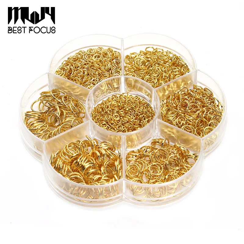 DIY Handmade Jewelry Accessories Closed Circle Manual Connection Single Ring Boxed 3 4 5 6 7 8 10mm Mixed Batch 1450 pcs/lot