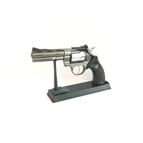 Large Metal Pistol Colt Viper Revolver Pistol 357 Lighters All Metal