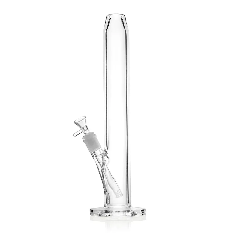 Ny stil botten bongs glas bong 15 inches vattenrör oljeplatta 18mm bongs pipebubbler rakt