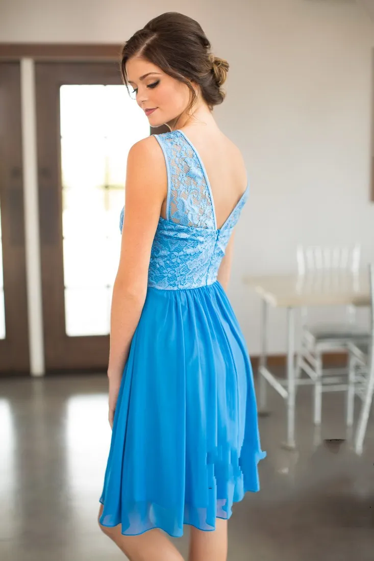 2020 New Cheap Country Short Bridesmaid Dresses For Weddings Coral Ice Blue  Full Lace Illusion Sleeveless Plus Size Maid Of Honor Gowns From 45,61  |  DHgate