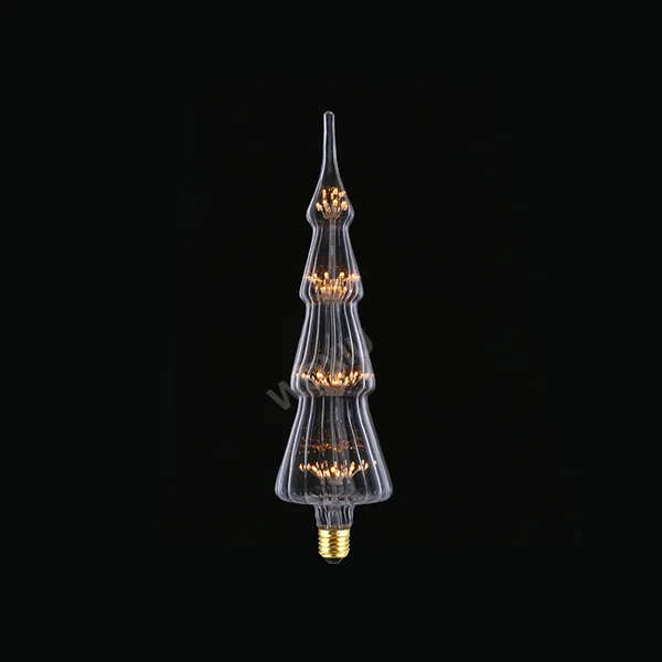 WOXIU arbre de Noël Vintage verre Vintage ampoule à filament Edison rétro lampe ciel étoiles blanc chaud décorations de jour de Noël2272041