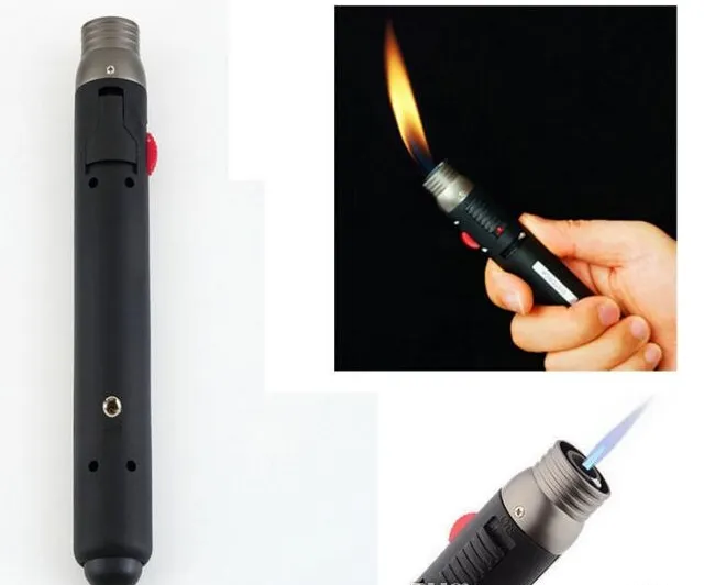 super mini jet flame penna butane gas lättare ärlig 503 penna stil fackla vindtäta svetsning lödning tändare