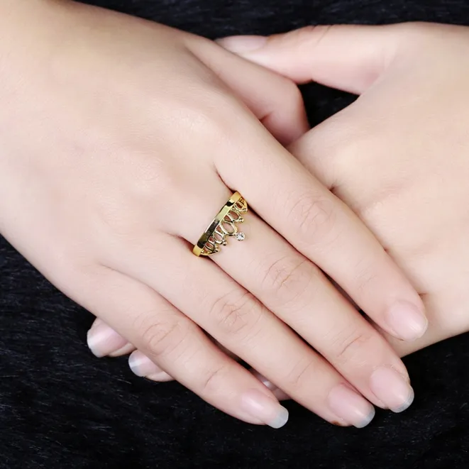 Аутентичные 925 серебряное кольцо розового золота Принцесса тиара Корона Кристалл кольца совместимый с Пандора ювелирные изделия DIY AKR097