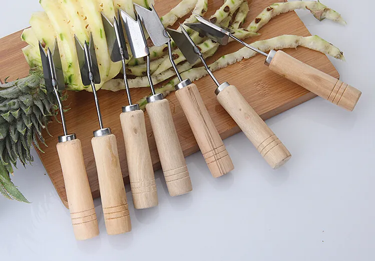 Ananas peeler corer slicers cutter lätt ananas kniv frukt sallad verktyg
