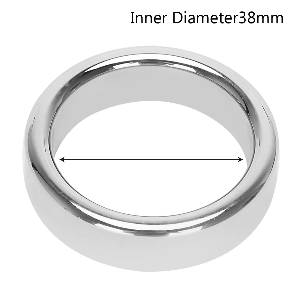 6 Misure In Metallo Anello Del Pene Giocattoli Del Sesso Per Gli Uomini - Foto 7
