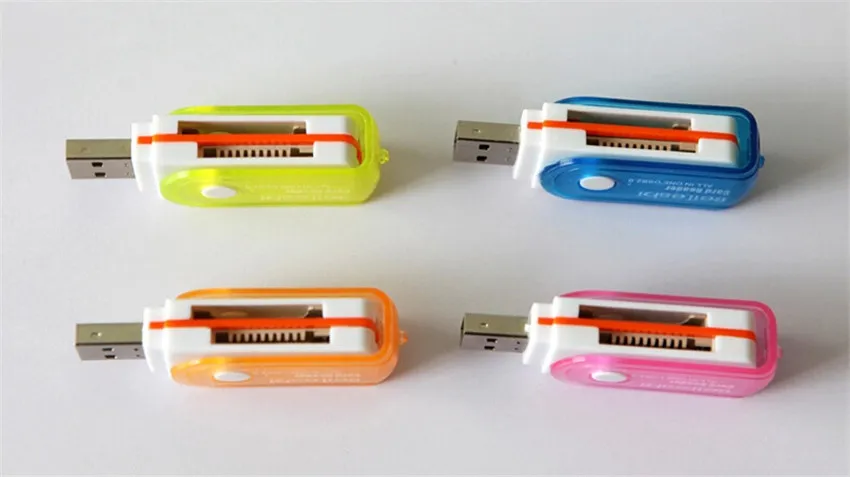 الكل في واحد USB 2.0 قارئ بطاقة الذاكرة توصيل لبطاقة الذاكرة الرقمية المؤمنة الصغيرة MMCTF M2 MS-MS MS MS