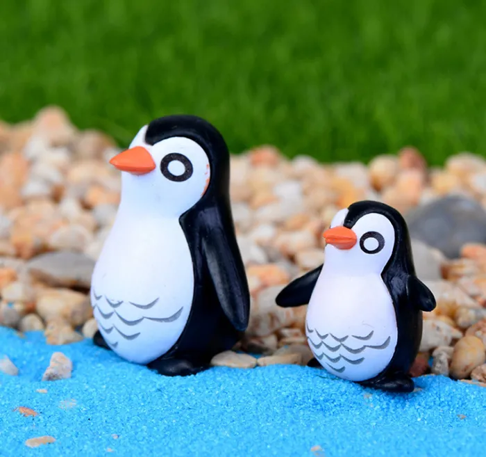 handcraft emulational pinguino fata in miniatura colore come immagine fai da te giardino paesaggio casa decorativi ornamenti all'ingrosso