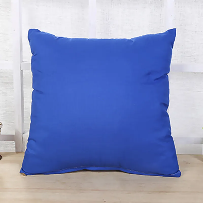 45 * 45 CM Maison Canapé Jeter Taie D'oreiller Couleur Pure Polyester Blanc Taie d'oreiller Housse De Coussin Décor Taie D'oreiller Blanc Décor De Noël Cadeau