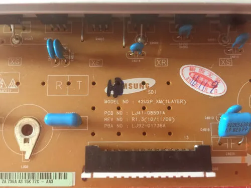 JVC PD-42DV2 Y-Main Board Y-Sustain Plasma LJ92-00759A,LJ41