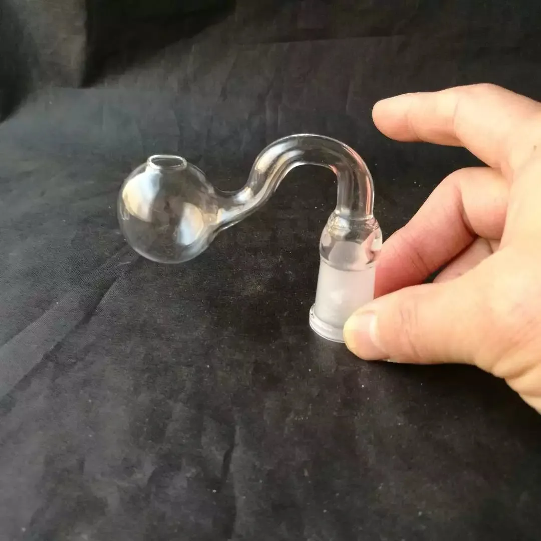 Big Bubble Pot Glass Bongs Acessórios para Tubos Coloridos Tubos de Vidro Curvido Tubos de Balanador de Balanador de Água Tubos de Água Dab Rig Bongs Pipe