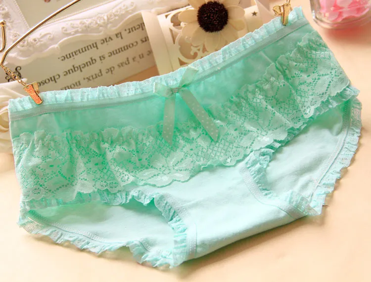vendita Candy Lace Bracciale Donna bella Mutandine Cotton Lady underwear NP006