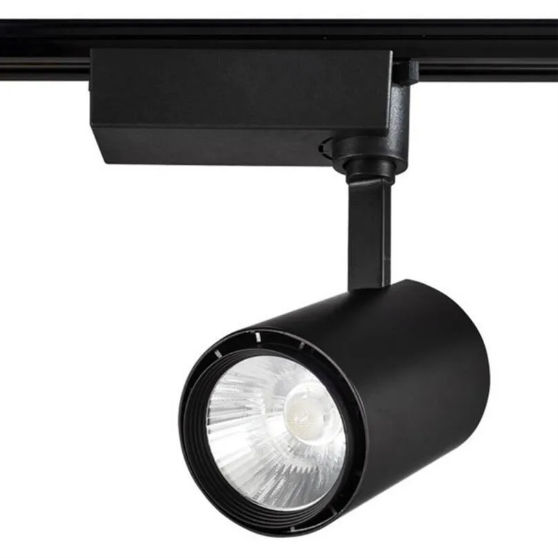 Prezzo all'ingrosso Lampada da binario a LED di alta qualità Lampada da binario COB da 30 W Faretto a LED Negozio di abbigliamento per scarpe Luci del negozio Illuminazione per interni del supermercato