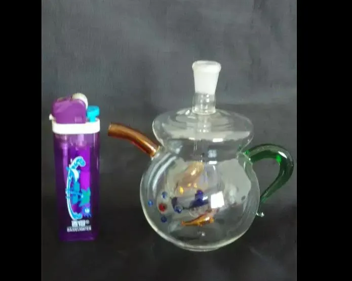 Teekannen-Glasschläuche, einzigartige Ölbrenner-Glaspfeifen, Wasserpfeifen, Glaspfeifen, Bohrinseln, die mit Tropfer rauchen