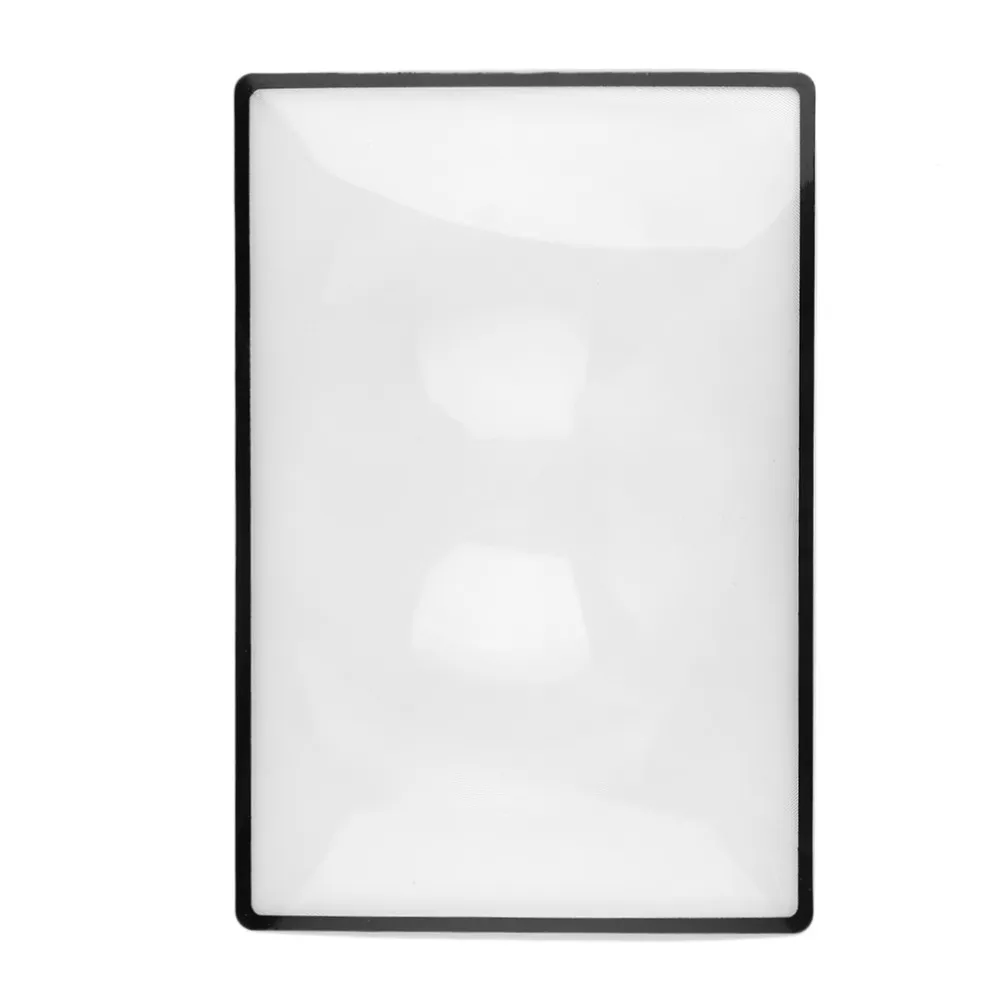 180X120mm Convinient A5 Lente d'ingrandimento in PVC piatto X3 Ingrandimento della pagina del libro Lente d'ingrandimento lettura in vetro Nuovo di zecca