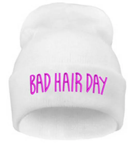 Bonnet Chapeaux pour Filles Mode Chapeau D'hiver pour Femmes Casual Femmes Chapeau Mauvais Jours De Cheveux Tricotés Skullies Bonnets Chapeaux pour Hommes Cadeau De Noël