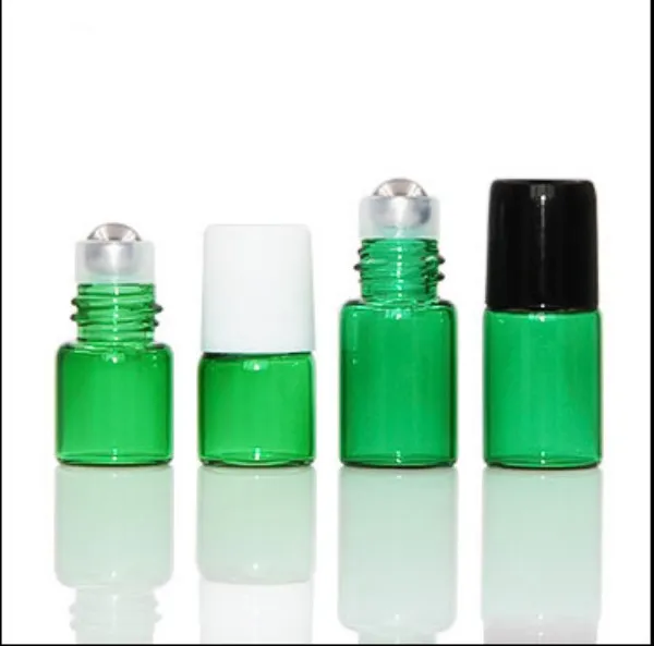 1ML Roll On Bottle Cobalt 1/4 Dram Rollon Stainless Steel Roller Ball Bottle Essential Oil Liquid fragrance