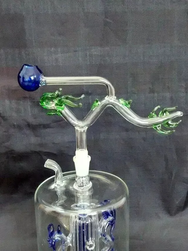 Accessori bong in vetro da bruciatore solitario, tubi di vetro di vetro a olio unici tubi tubo di vetro piatti di olio di vetro fumando con contagocce