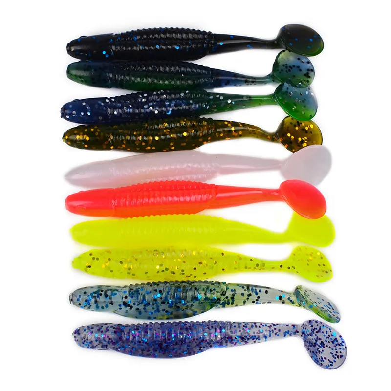 New Worms Soft Bait Artificial Lure For Freshwater Fishing baits 11cm 6g Silicon Rubber Fish lures