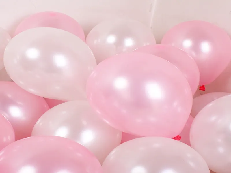 1000 sztuk / partia Szybka Wysyłka 10 cali 1.5g Latex Ballons Urodziny Dekoracje Ślubne Balony Różowe Białe Purpurowe Dostawy Party