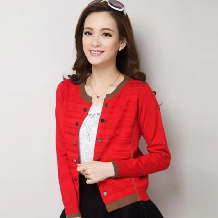 New Brand Double Breasted Knitted Sweater And Short Cardigan Sweater For Women Wholesale Hot Sale From Avive 15.13 DHgate.Com