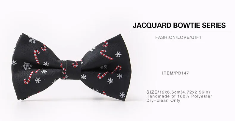 Christmas Bowtie 6 Kleur 7 * 12cm Strik X-Mas Strike Heren Polyester Tie Accessoires voor Kerstcadeau