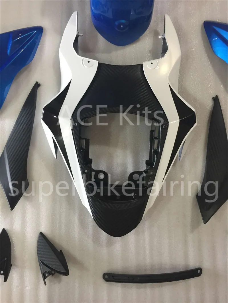 3ギフト新しいホットABSオートバイフェアリングキット100％フィット鈴木GSXR 600 750 K11 2011 2012 2013 2015 GSXR600 750 11 12 13 15ブルーホワイトAY