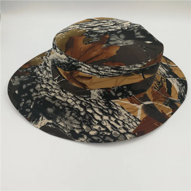 New Unisex Men And Women Outdoor Jungle Bucket Hat Outdoor Fishing Hunting Wide Cap Sun Protection Caps