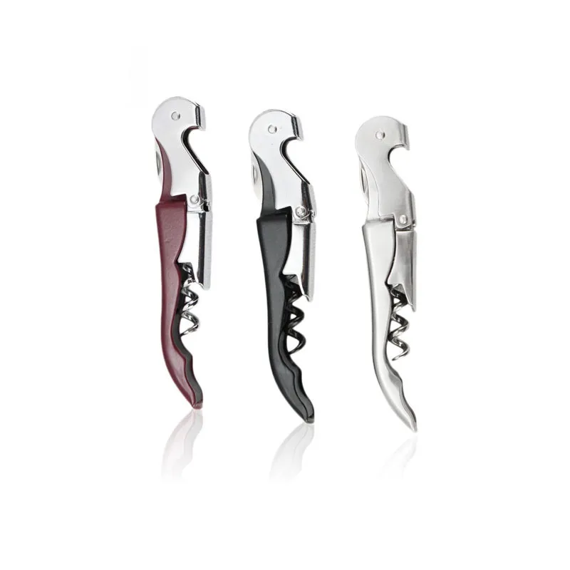 Professional Folded Wine Bottle Cap Opener Corkscrew Stainless Steel Metal With Plastic Handle High Quality8961629