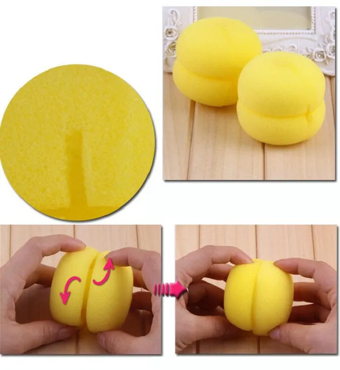 Włosy Curler Roller Roller Soft Gąbka Twist Pielęgnacja włosów Styling Stick Roller DIY Narzędzia Nieszkodliwe Zdrowie Bezpieczne Ciasto Dla Kobiet Lady Girls