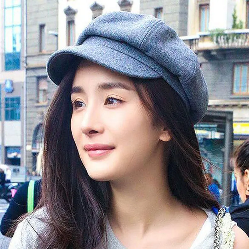 Women's Elegant Style Leisure Fashion Winter Woolen Beret Cap main image 1