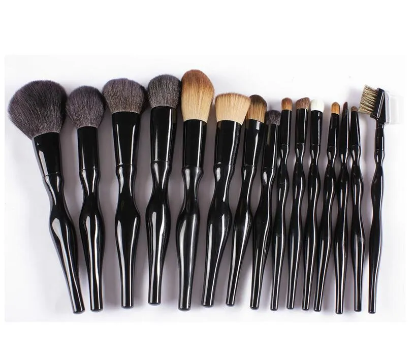 Dames 15 stks Set Professionele Schoonheid Make-up Borstel Gereedschap Kits voor Oogschaduw Palet Cosmetische Borstels Gereedschap