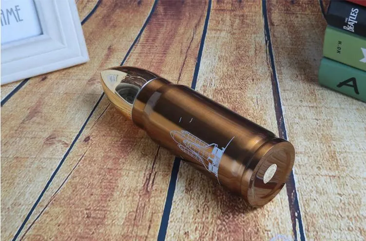 350ml 500ml bala vácuo copo de aço inoxidável garrafa de garrafa de térmica criativa garrafas de água ao ar livre drinkware esportivo