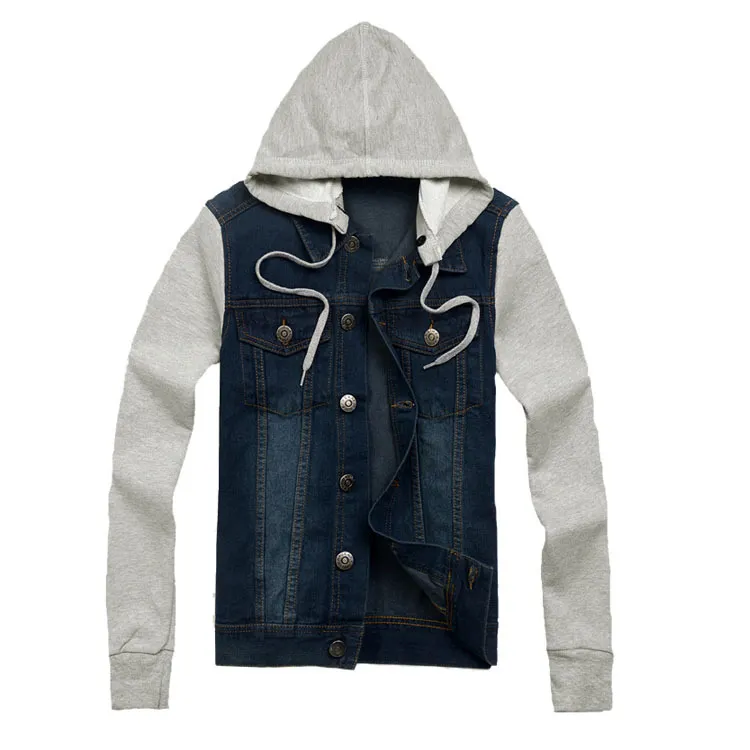 Wholesale New Arrive Autumn Men s Jacket Denim Hooded Jacket