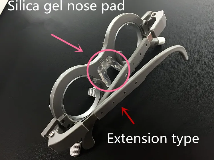 montature strumenti oftalmici leggeri occhiali optometria tripla cornice di prova fissa test visivo mutisize pupildistanza all'ingrosso