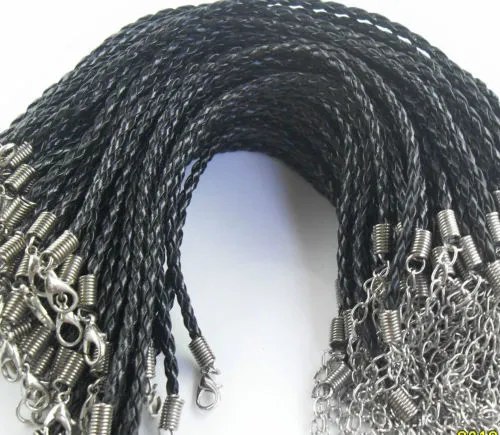 / mischte Farbe Twist-Lederschnur-Seil-Armband-Armband-Kette Art und Weise für die Schmuckherstellung