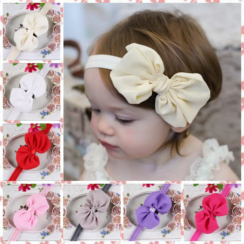 10 kleuren gemengd kinderen meisjes baby peuter baby bloem hoofdband haar boog band accessoires haarband boog accessoires HJ049