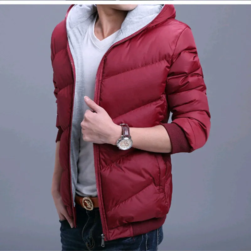 Wholesale- The brand new men's cotton-padded jacket winter down cotton-padded coat skinny short thickening cotton clothes