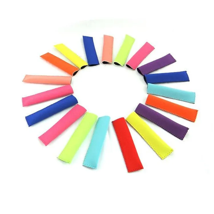 Nya glassverktyg Popsicle Holder 15x4cm Pop Sleeves Fryshållare 10 färger