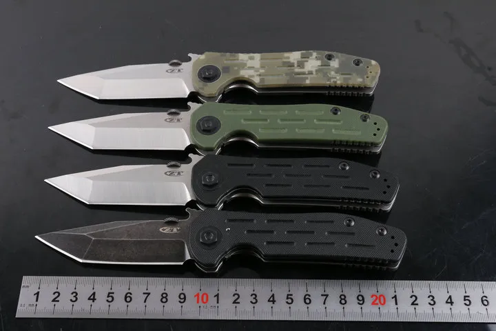 4種類ホットゼロトレランスZT0620ベアリング折りたたみナイフ9CR13MOVブレードG10ハンドル屋外キャンプ戦術ナイフEDCナイフ