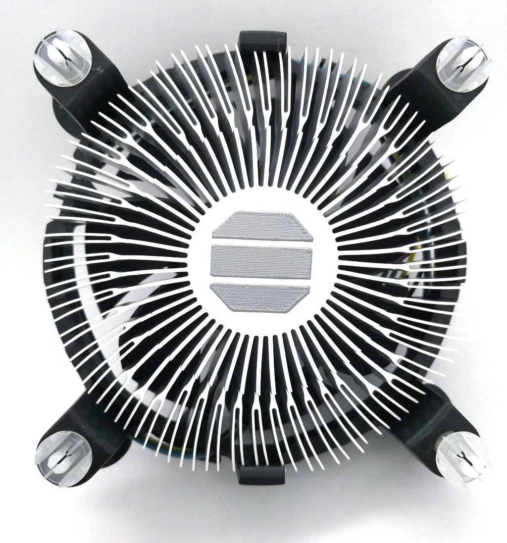 Ny original för Intel 1155 1156 1150 775 Aluminium Radiator 4 Wires PWM Computer CPU Cooler Fan