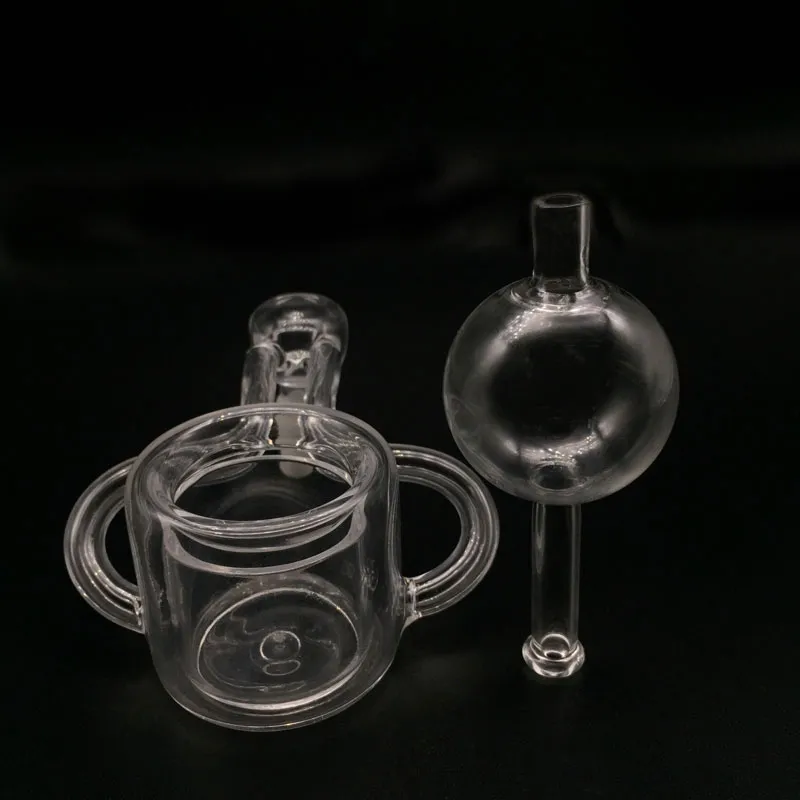Glasbubbla Carb Cap Specifikt för XXXL 50mm OD Quartz Thermal Banger Nails Glass Carb Cap