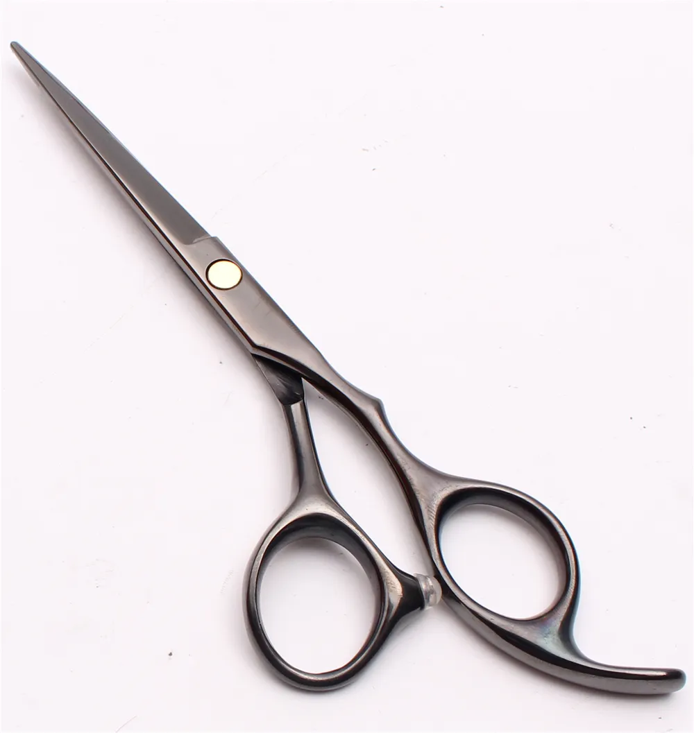 C1005 60039039 17cm Customized Logo Black Hairdressing Scissors Factory Cutting Scissors Thinning Shears Professional5304274