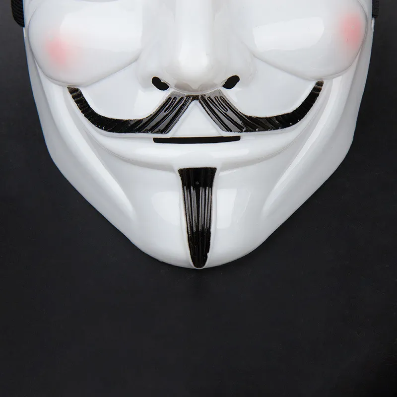 Máscaras de festa V para Máscaras de Vingança Anônimo Guy Fawkes Fancy Dress Adulto Traje Acessório Festa de Plástico Cosplay Masks9660714