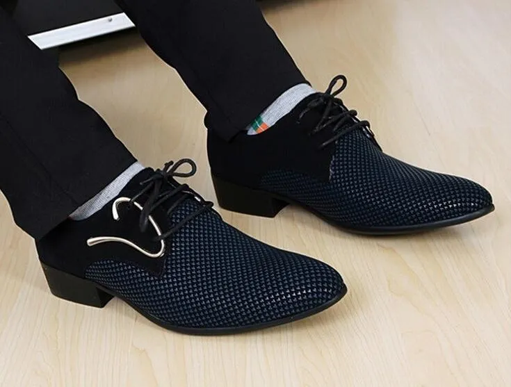 slim fit dress slacks Black Matte Lace Dress Shoe – Friar Tux Uniforms main image 1